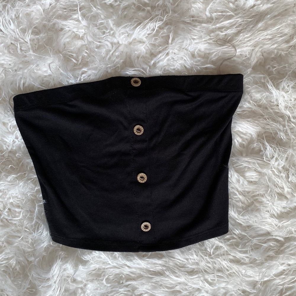 Madrag black buttoned bandeau top 🖤🖤
